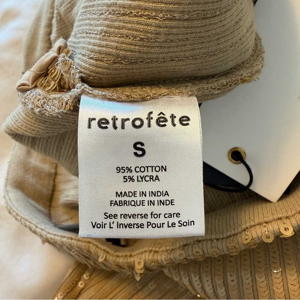 NWT Retrofete Julien Sequin Knit Pant, S - Picture 6 of 9